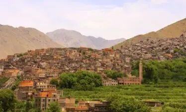 Aremd village in Imlil, High Atlas Mountains, Morocco
