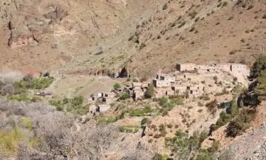 Traditional Berber village in Imlil, High Atlas Mountains, Morocco